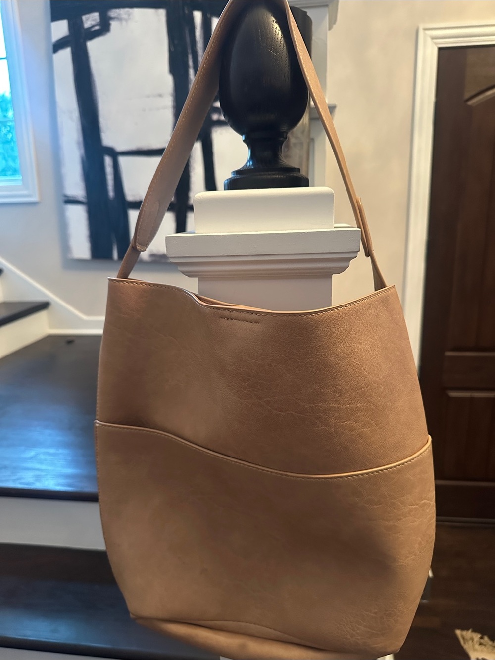 ANTHROPOLOGIE VEGAN LEATHER BAG